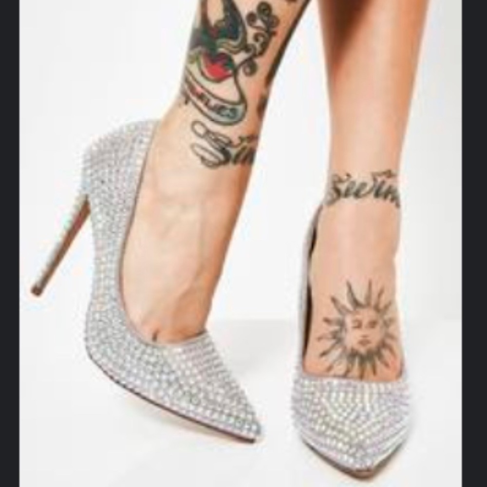 Vigo Fiore Rhinestone Bling Heels